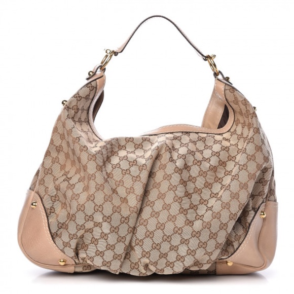 Authentic Gucci Jockey Hobo Tan PREOWNED - Picture 1 of 10